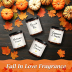 Candle Jars with Lid Fall Scented Candles for Home Soy Candles Gifts Fall Scents Candles Jar Home Decoration Birthday Candle