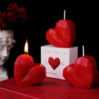 Romantic Red Love Heart Shaped Scented Candles Fragrance Aromatherapy Wax Candles Party Valentine'S Day Gifts Photo Prop