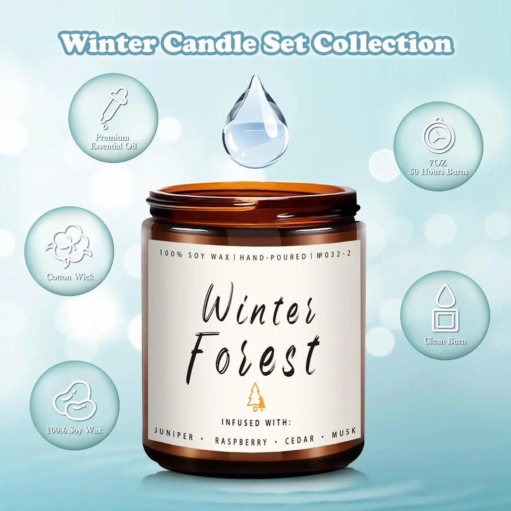 Candle Jars with Lid Fall Scented Candles for Home Soy Candles Gifts Fall Scents Candles Jar Home Decoration Birthday Candle