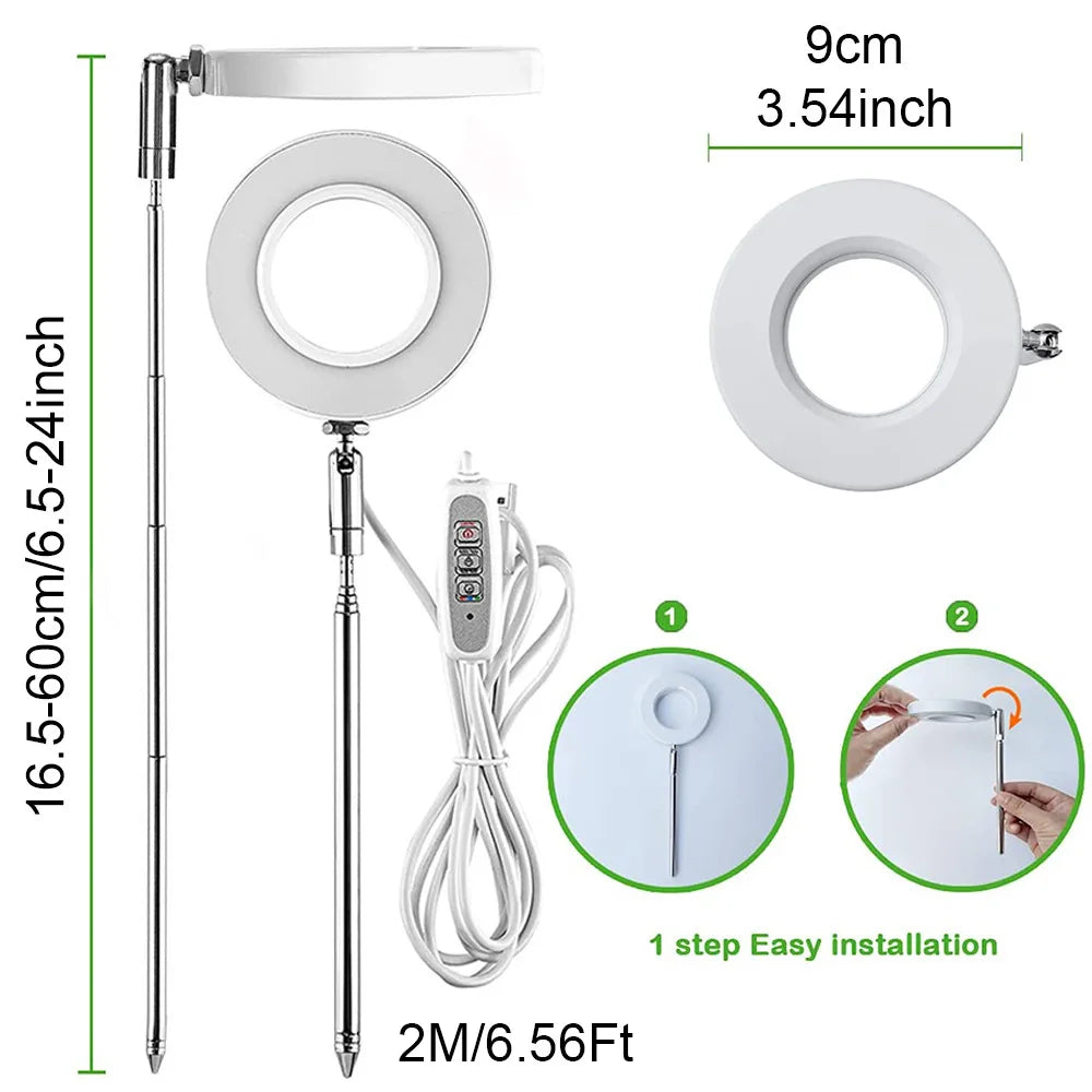 Grow Lights for Indoor Plants - LED Full Spectrum Plant Light for Indoor Plants, Ideal for Small Plants - Perfect Gift & Gardene