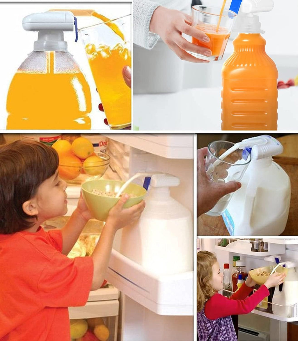 Magic Beverage Dispenser, Automatic Electric Tap for Milk Juice Beer Spill Proof Drink Dispenser, Suitable for Banquets, Outdoor and Home Kitchens(2 Pack)
