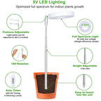 Grow Lights for Indoor Plants - LED Full Spectrum Plant Light for Indoor Plants, Ideal for Small Plants - Perfect Gift & Gardene