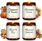 Candle Jars with Lid Fall Scented Candles for Home Soy Candles Gifts Fall Scents Candles Jar Home Decoration Birthday Candle