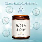 Candle Jars with Lid Fall Scented Candles for Home Soy Candles Gifts Fall Scents Candles Jar Home Decoration Birthday Candle