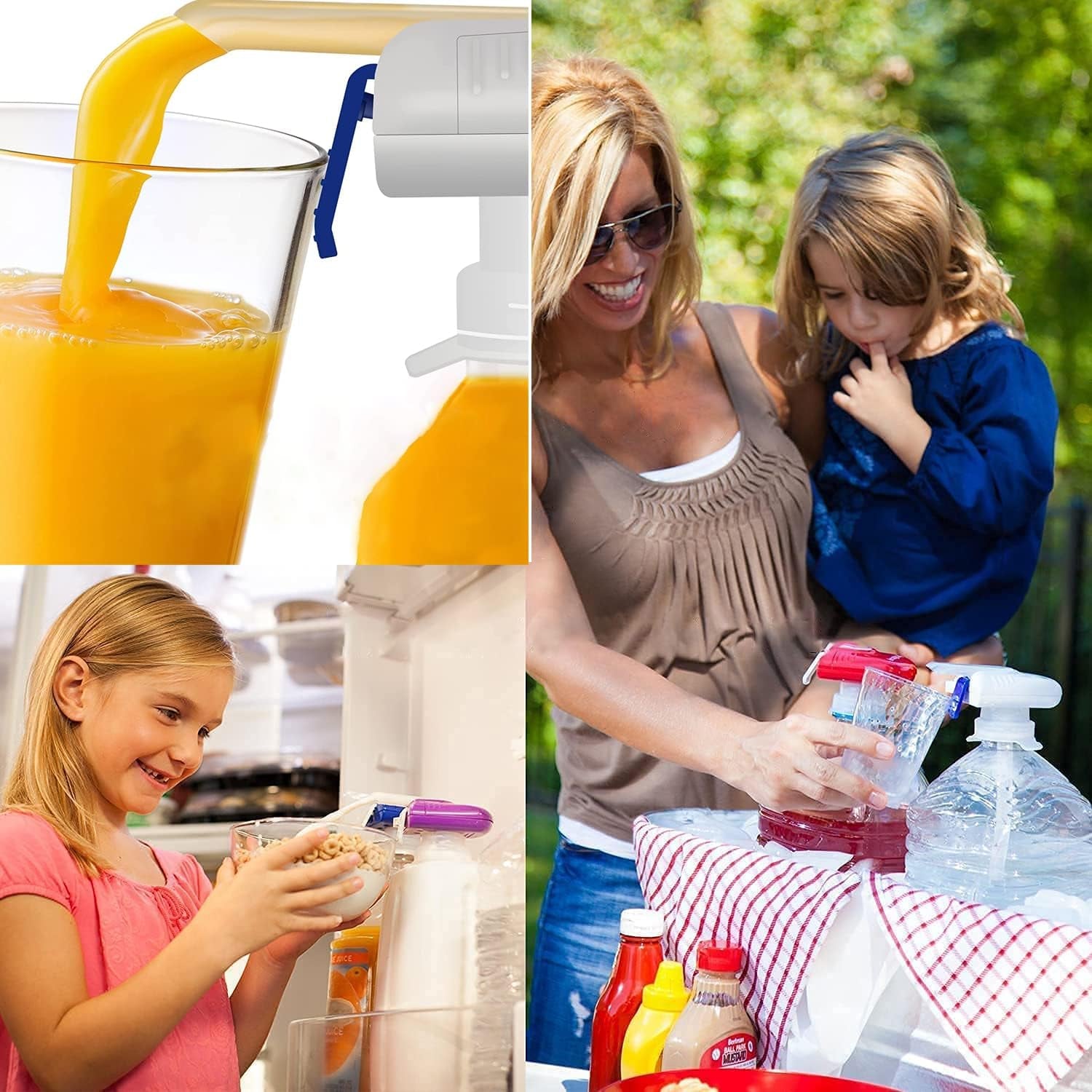 Magic Beverage Dispenser, Automatic Electric Tap for Milk Juice Beer Spill Proof Drink Dispenser, Suitable for Banquets, Outdoor and Home Kitchens(2 Pack)